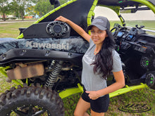 Load image into Gallery viewer, Kawasaki Teryx KRX 1000 factory snorkel location loaded enclosures. (includes speakers)