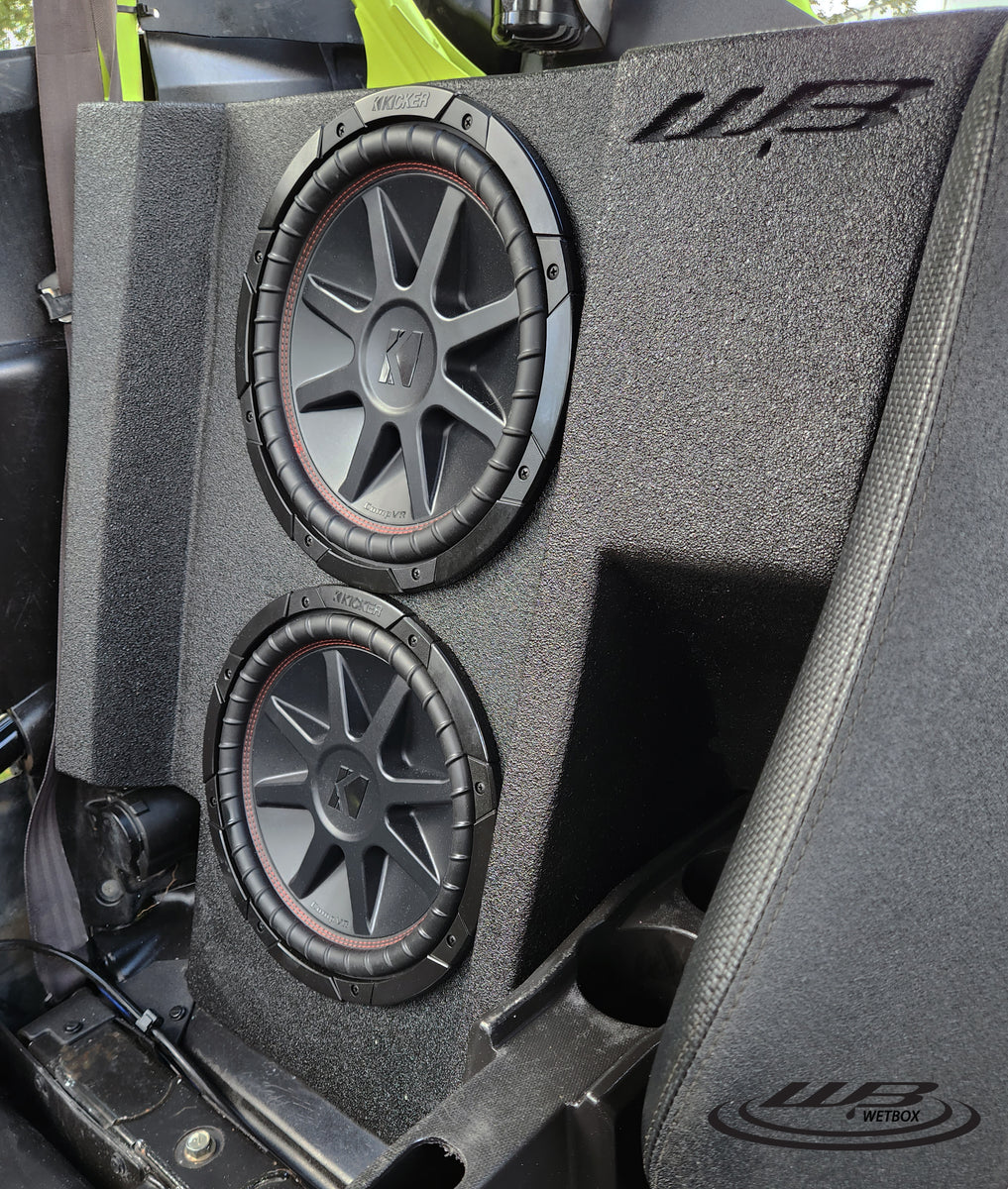 KRX dual 12 inch square L7T sub enclosure for 2 seat krx 1000