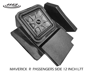 Can Am Maverick R passengers side 12 inch subwoofer