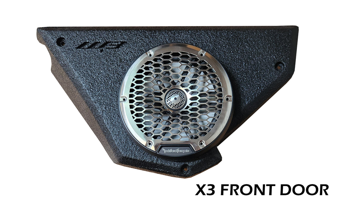 Can Am x3 front door thin mount - 1 inch less depth (includes
