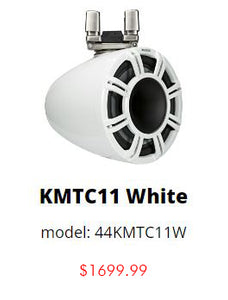 KICKER MARINE POWERSPORT 11 INCH TUBE MOUNT HORN PODS KMTC11W HLCD (44KMTC11W) HLCD