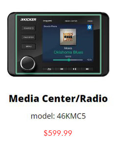 KICKER KMC5 Premium Marine Media Center