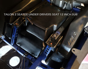 Honda Talon 2 seater drivers side down firing 12 inch sub enclosure