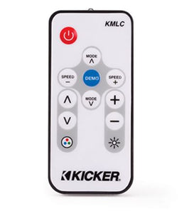 Our eight inch kicker marine drivers come pre-wired for RGB lights opt for the wireless remote and get 20 color options and 19 dynamic modes