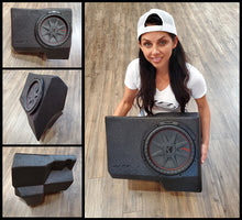 Load image into Gallery viewer, Honda Pioneer custom molded under dash 12in sub enclosure (includes speaker)