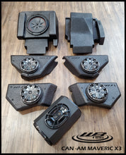 Load image into Gallery viewer, Can-am Maverick X3 rear door custom molded 8 inch enclosures (includes speakers)