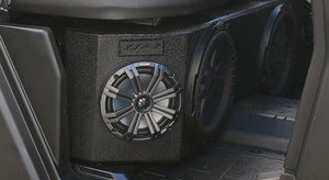 Can Am defender front or rear under bench Subwoofer enclosures featuring (2) 12's and (2) 8's