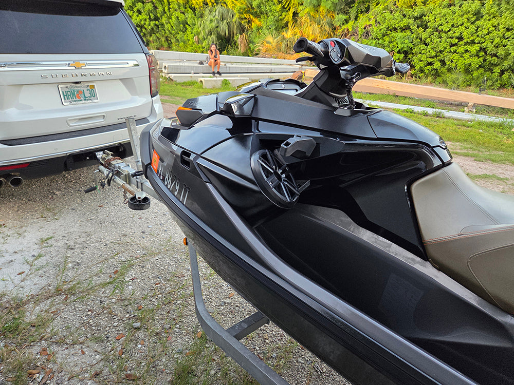 Seadoo 8 inch full range high performance audio pods kit Gxt, 172/230,gtx limited,wake pro 230,explorer pro,fish pro,rxt