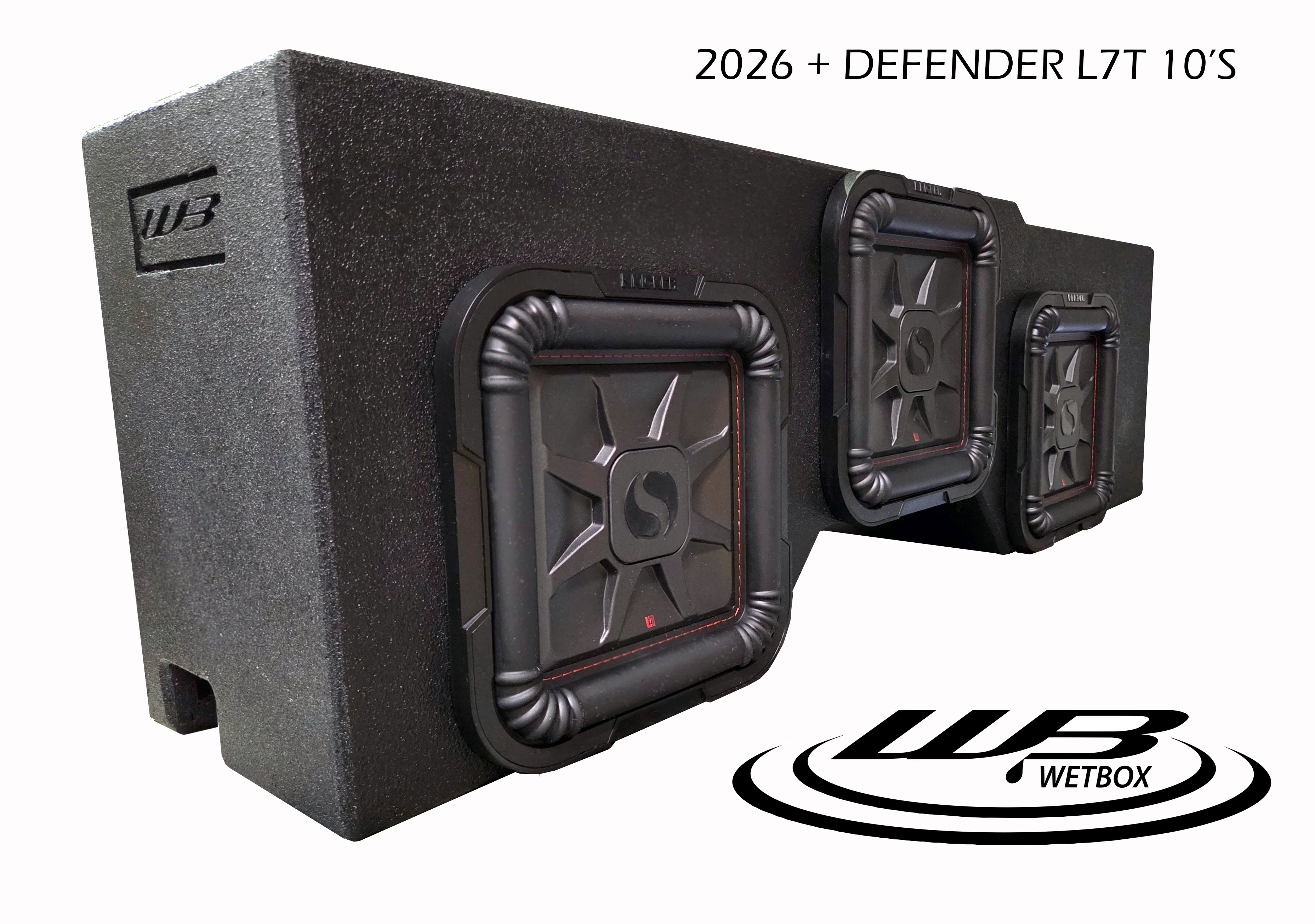 Can Am Defender HD11 2026+ Sub enclosure with (3) L7T10 – wetboxaudio
