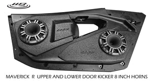 Can Am Maverick R 8 inch upper door enclosures