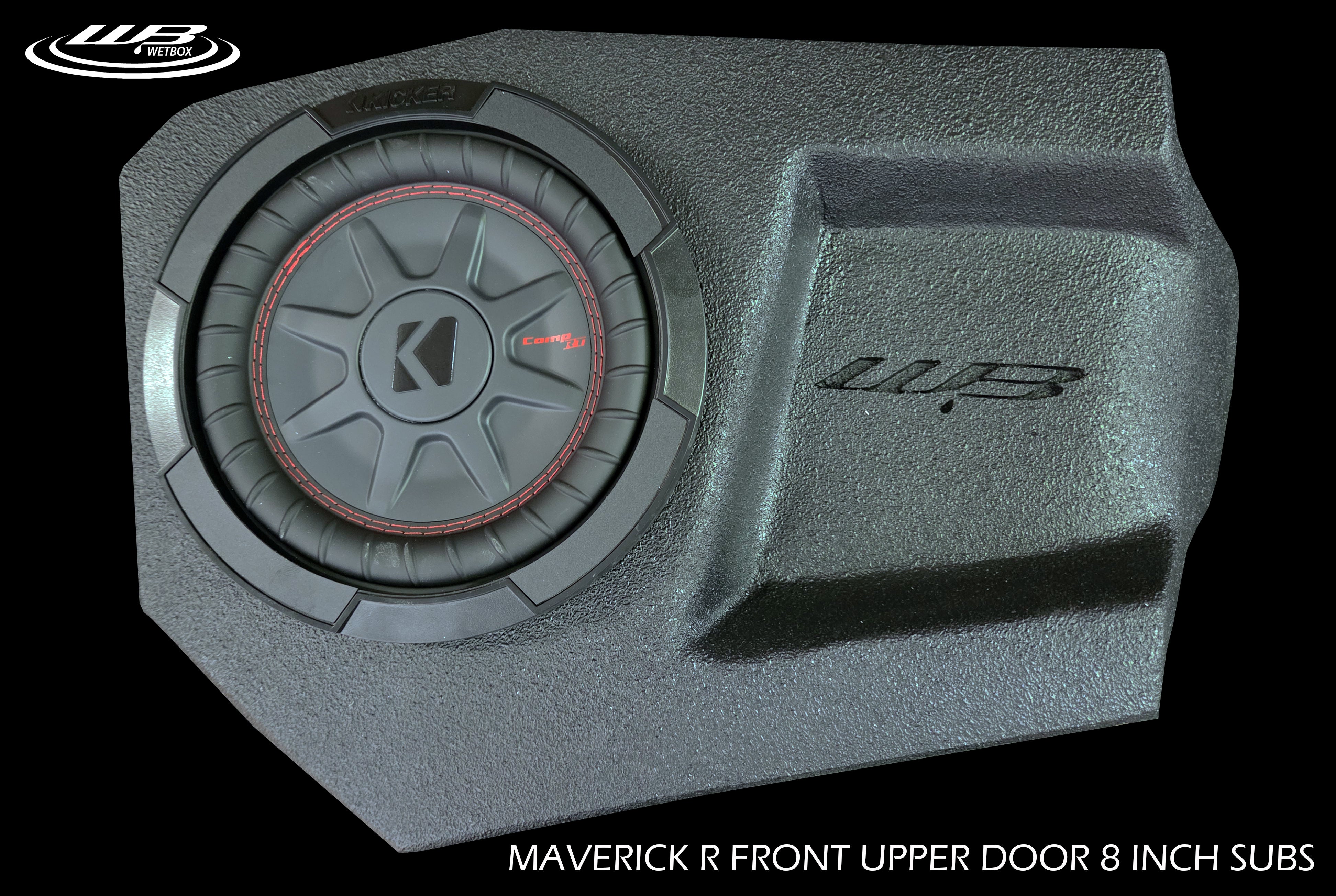 Maverick R upper front door 8 inch subwoofer enclosures – wetboxaudio