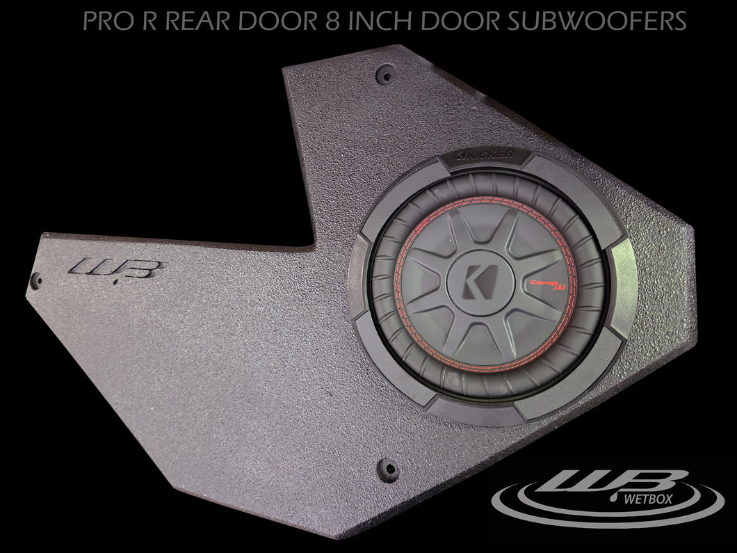 Polaris RZR Pro R 8 inch subwoofer REAR DOOR enclosures – wetboxaudio