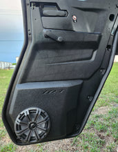 Load image into Gallery viewer, Can Am Defender Limited Lonestar Rear door 8 inch enclosures Loaded with Kicker Marine
