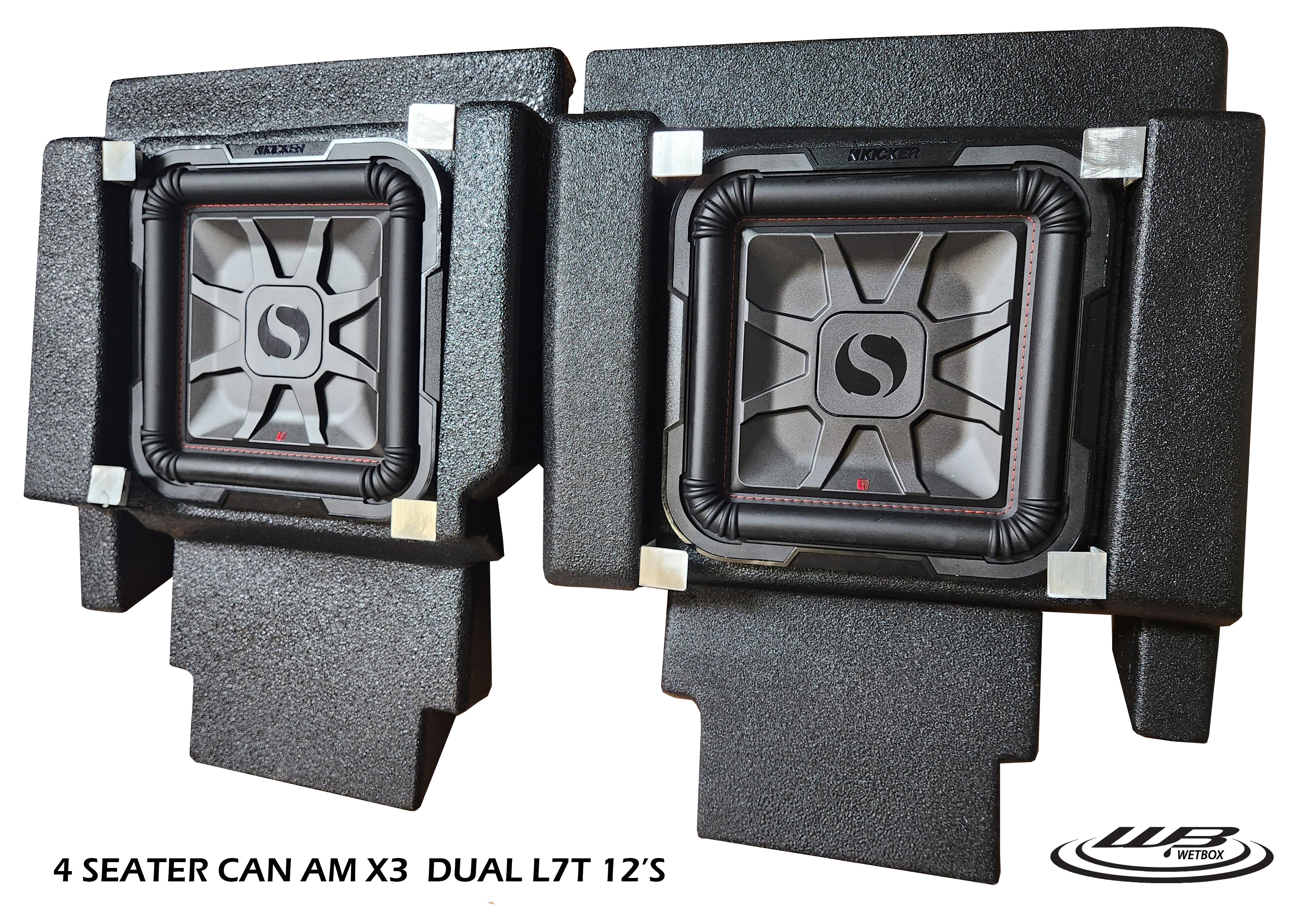 thumbnail image 2 of Kuztomboxes Tail Gate Subwoofer Enclosure For Can-Am Maverick X3 2017-2023 – 2x10" Woofers 2 of 5