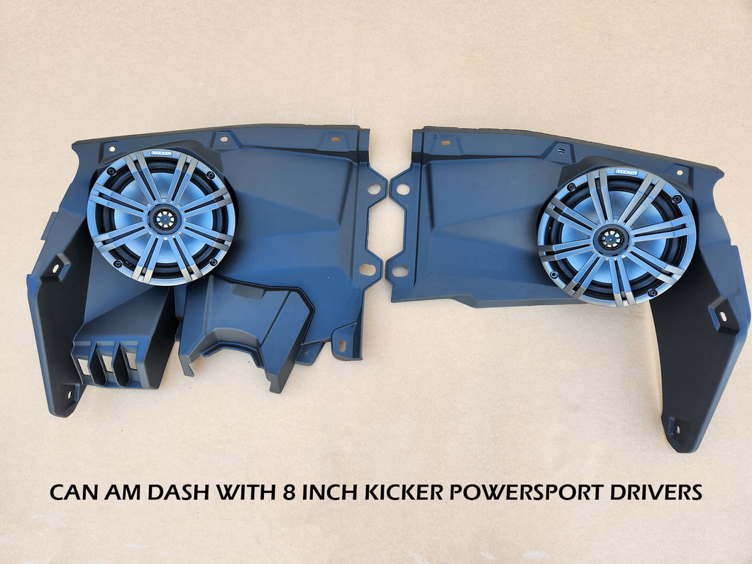 Can am X3 dash replacement with 8 inch Kicker powersport drivers