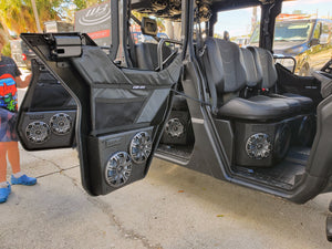 Can Am defender front or rear under bench Subwoofer enclosures featuring (2) 12's and (2) 8's